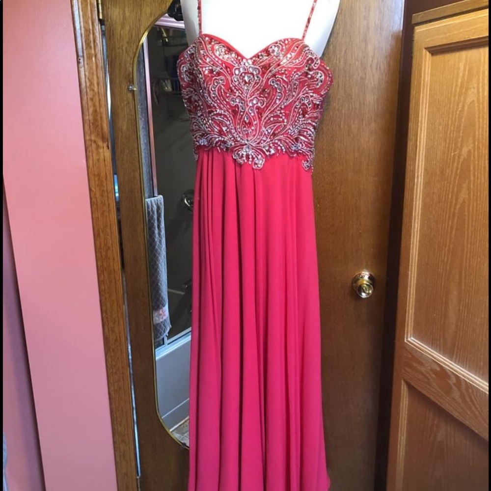 Fushia prom dress